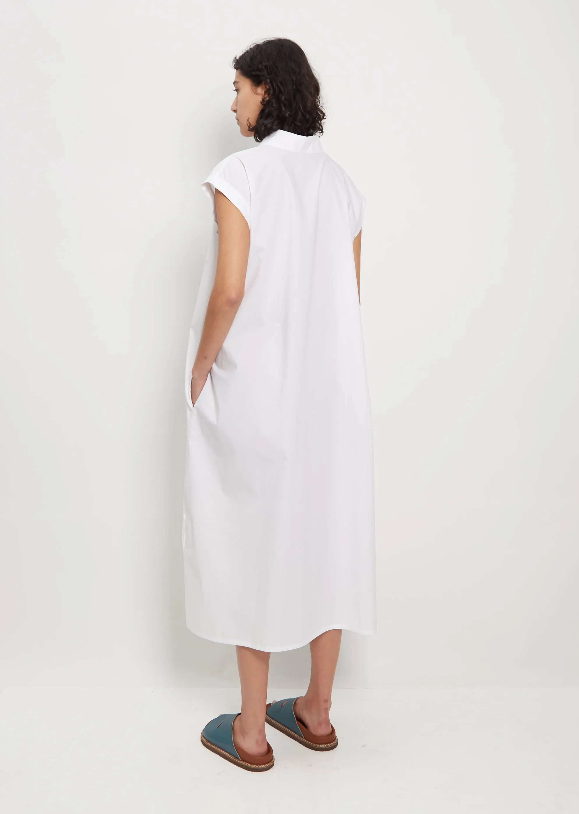 Deb Cotton Shirt Dress — White