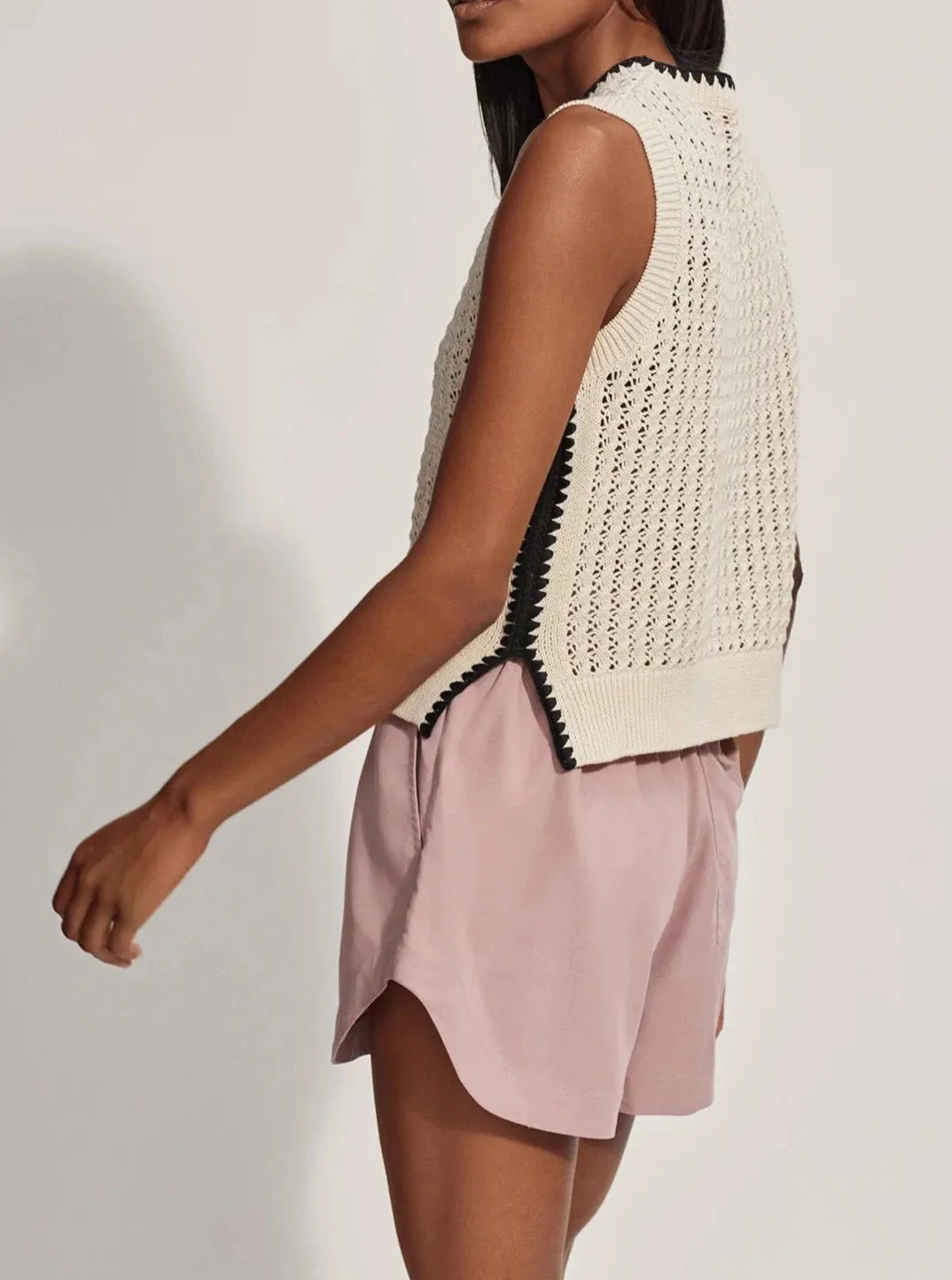 DELANEY KNIT VEST | BIRCH