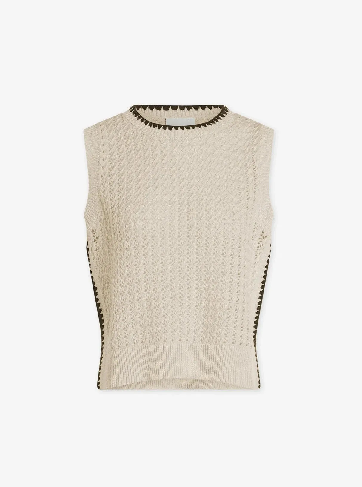 DELANEY KNIT VEST | BIRCH