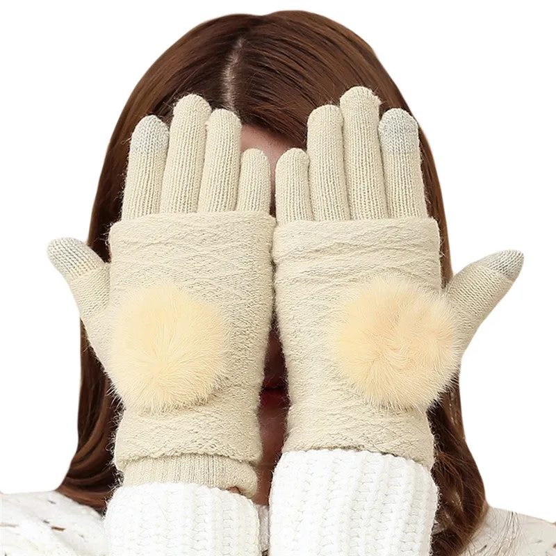 Detachable Dual Layer Fingerless Gloves