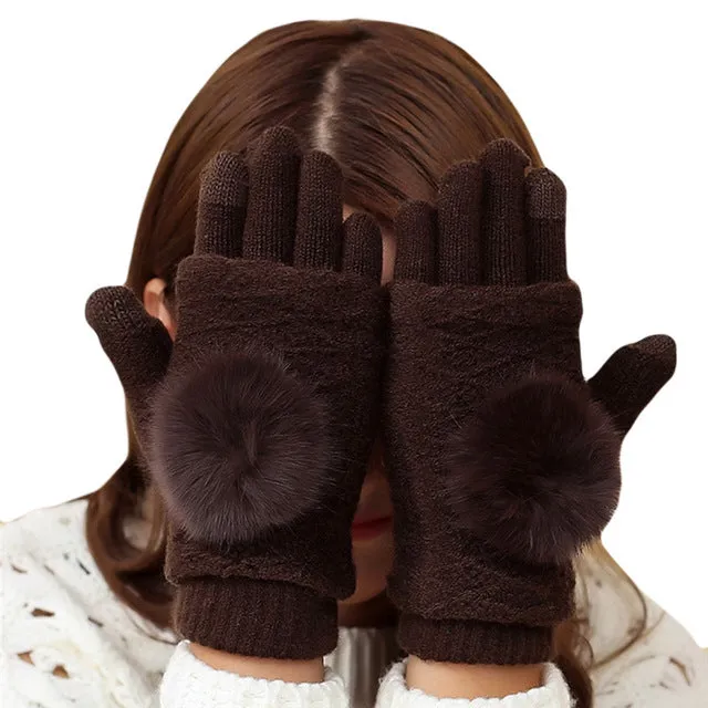 Detachable Dual Layer Fingerless Gloves