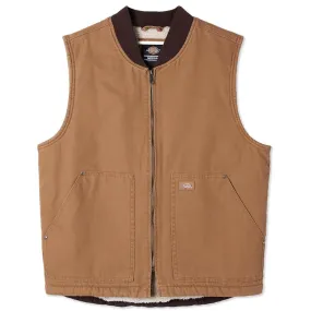 Dickies Duck Canvas Vest - Stone Washed Brown Duck