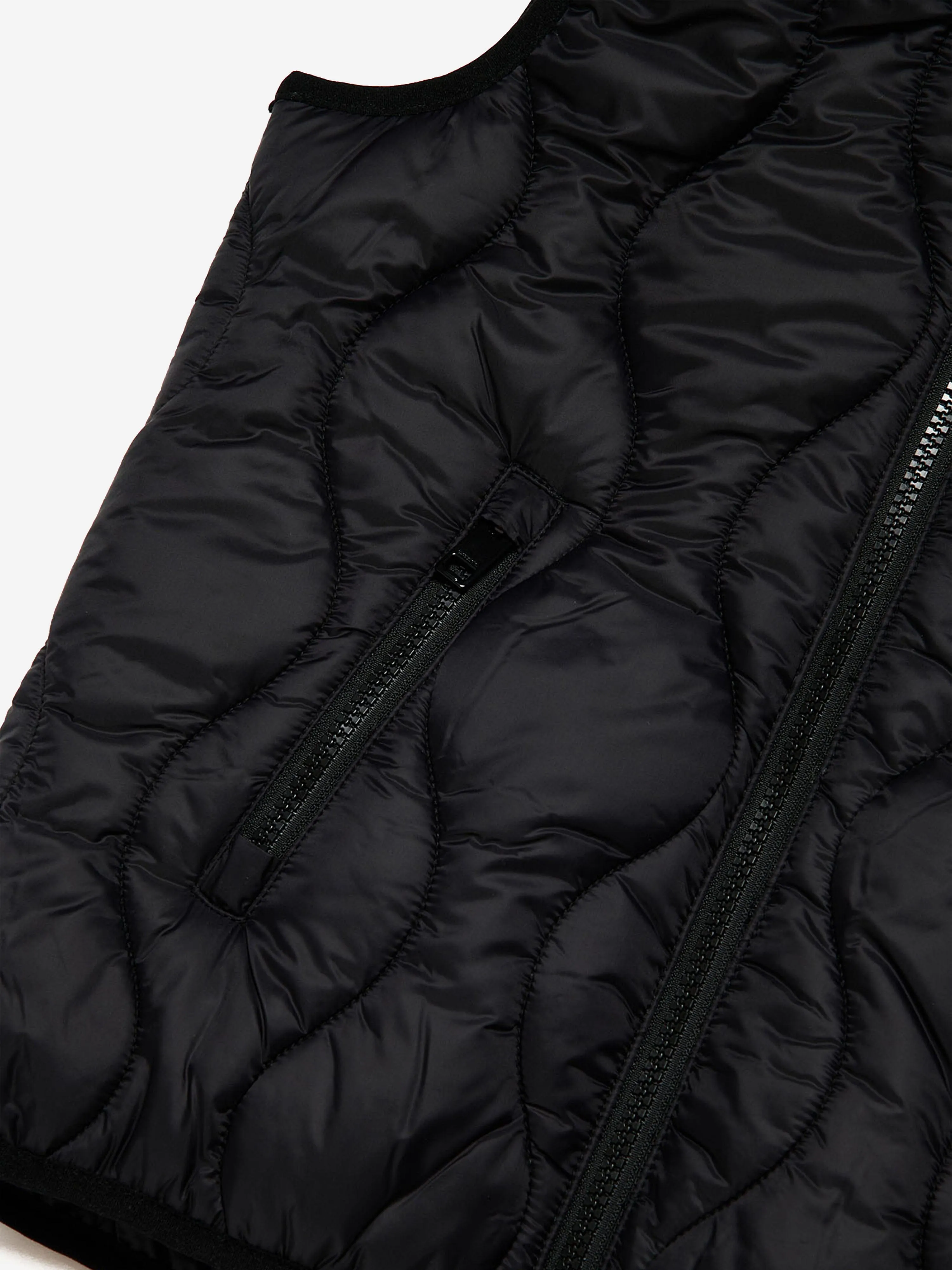 Diesel Kids Quilted Gilet in Black