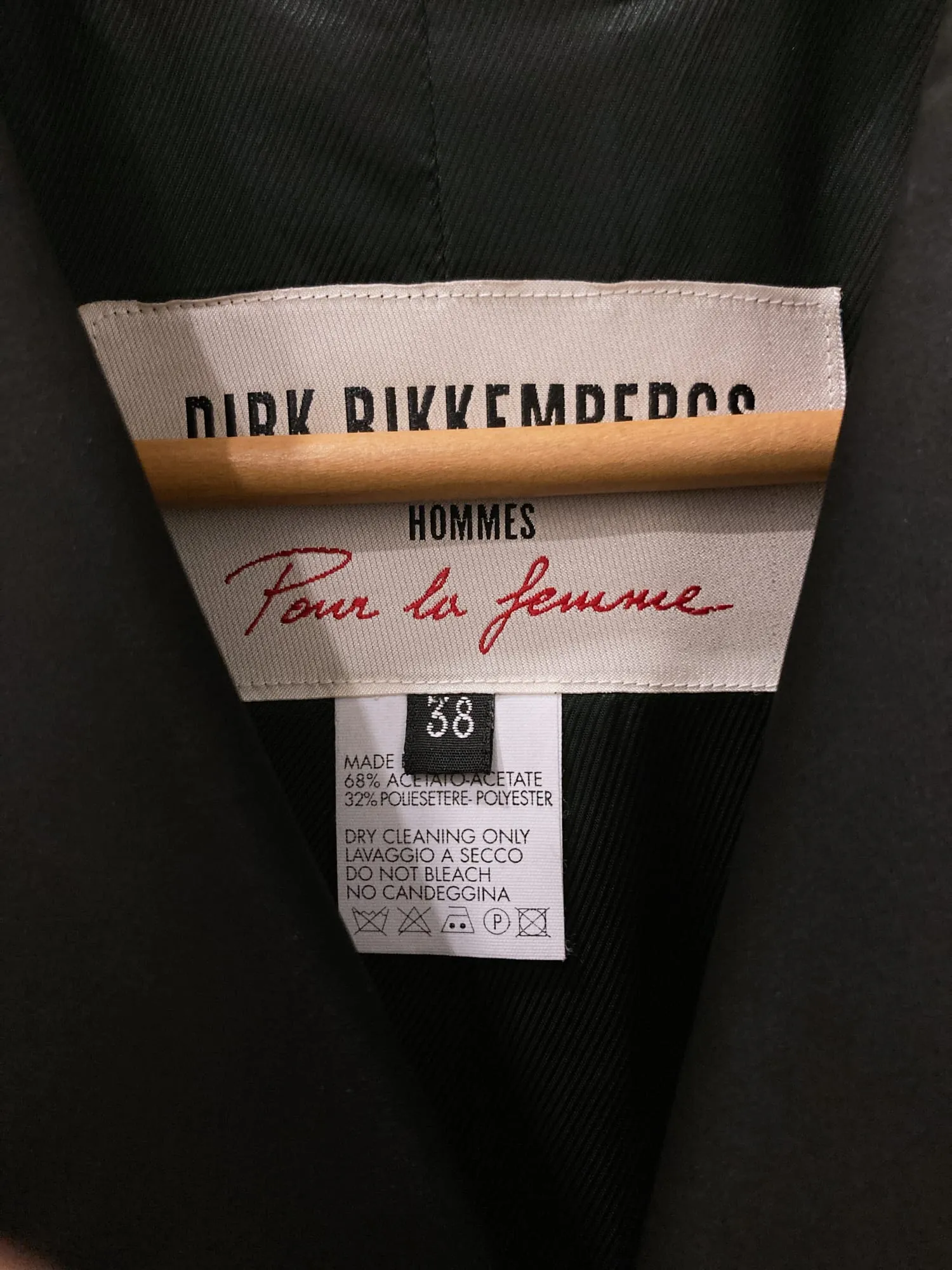 Dirk Bikkembergs Hommes Pour La Femme 1990s black satin back cargo pocket blazer