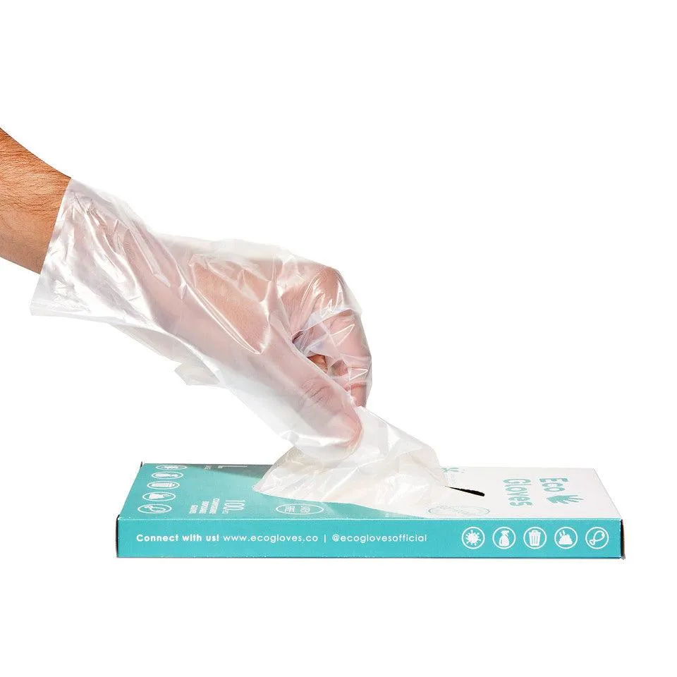 Disposable Eco-Friendly Compostable Gloves - 5 Pack