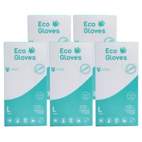 Disposable Eco-Friendly Compostable Gloves - 5 Pack