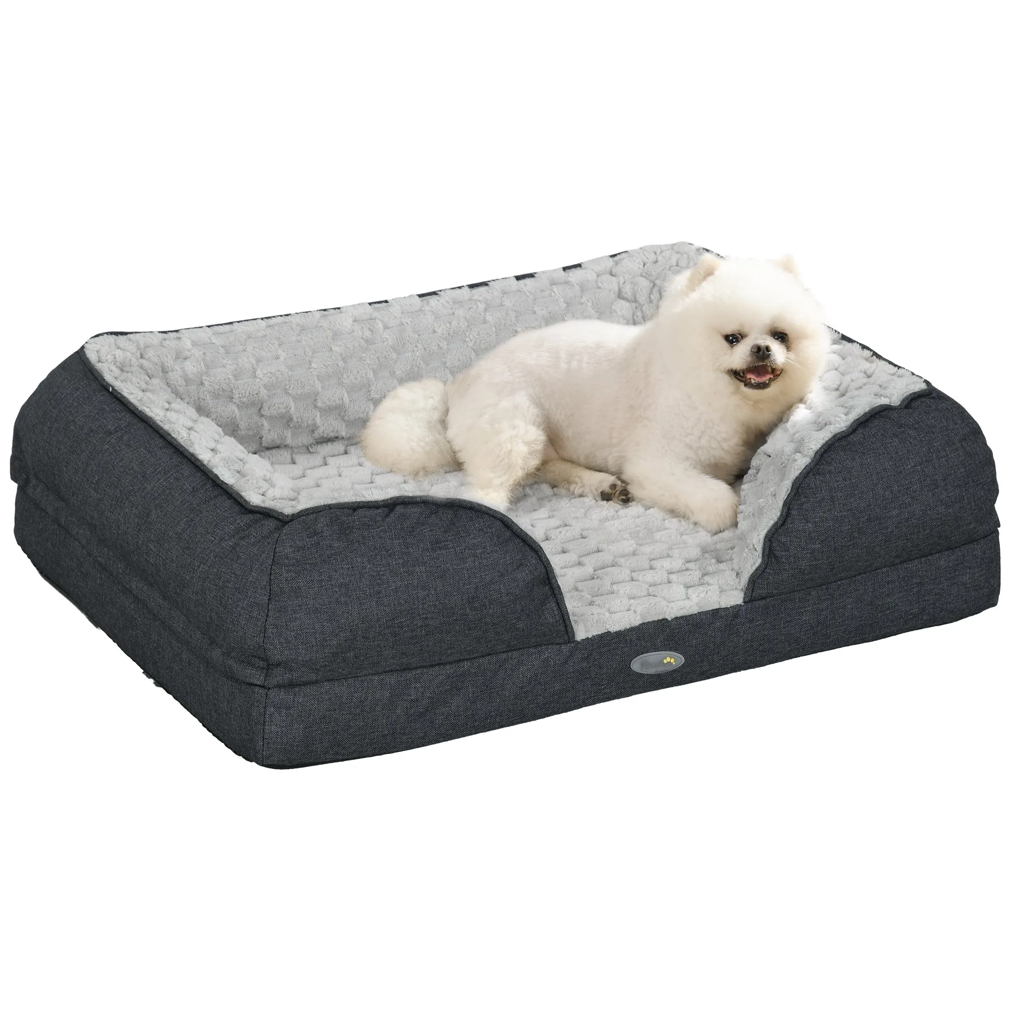 Dog Bed Calming Pet Bed Dog Mattress for Small Dogs - Charcoal Grey