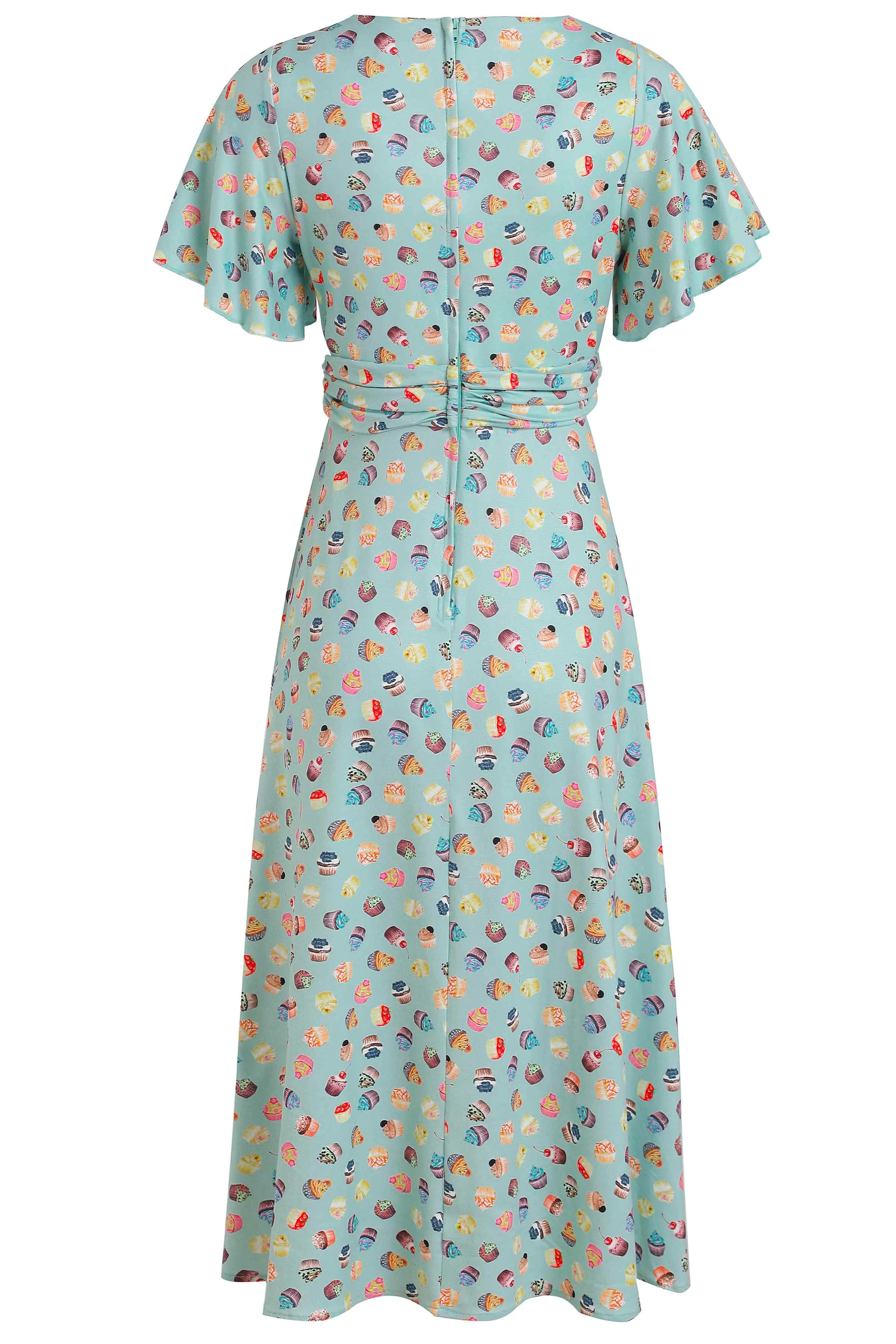 Donna Blue Cupcake Tea Dress