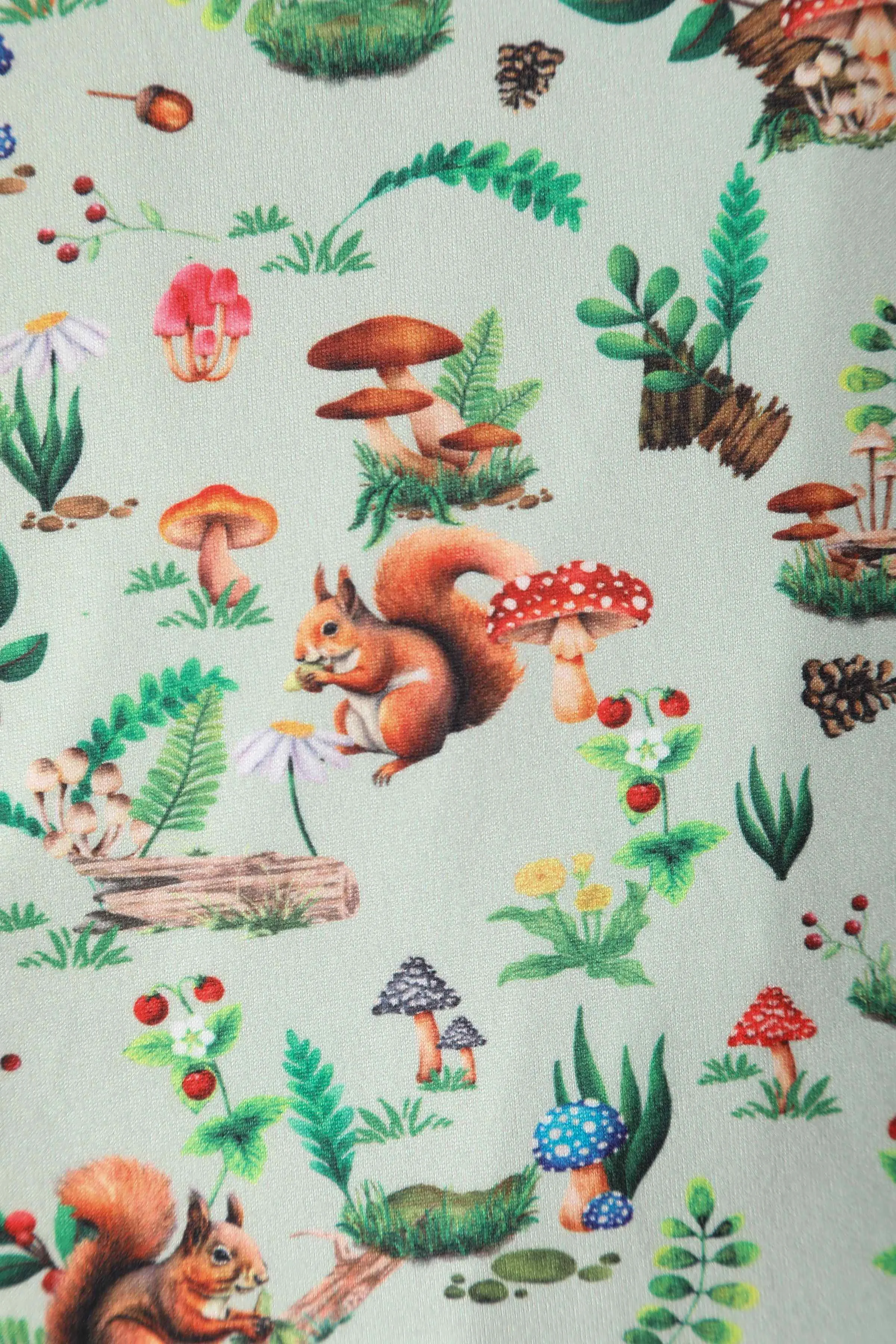 Donna Green Squirrel Woodland Tea Dress