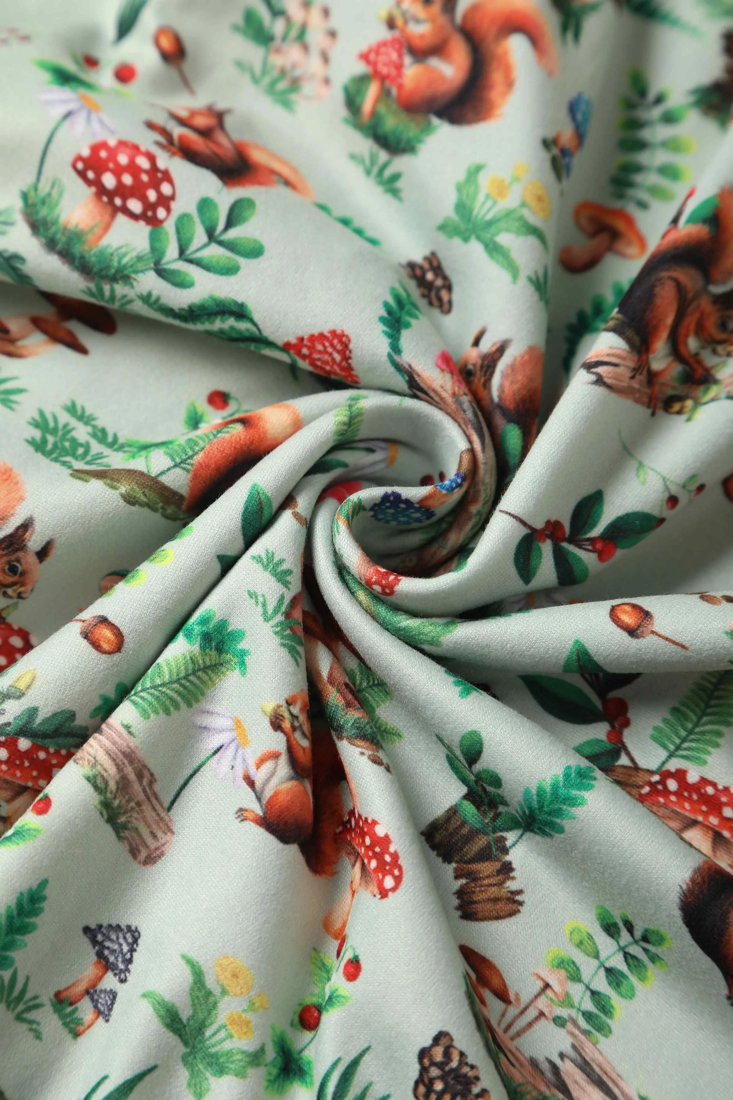 Donna Green Squirrel Woodland Tea Dress