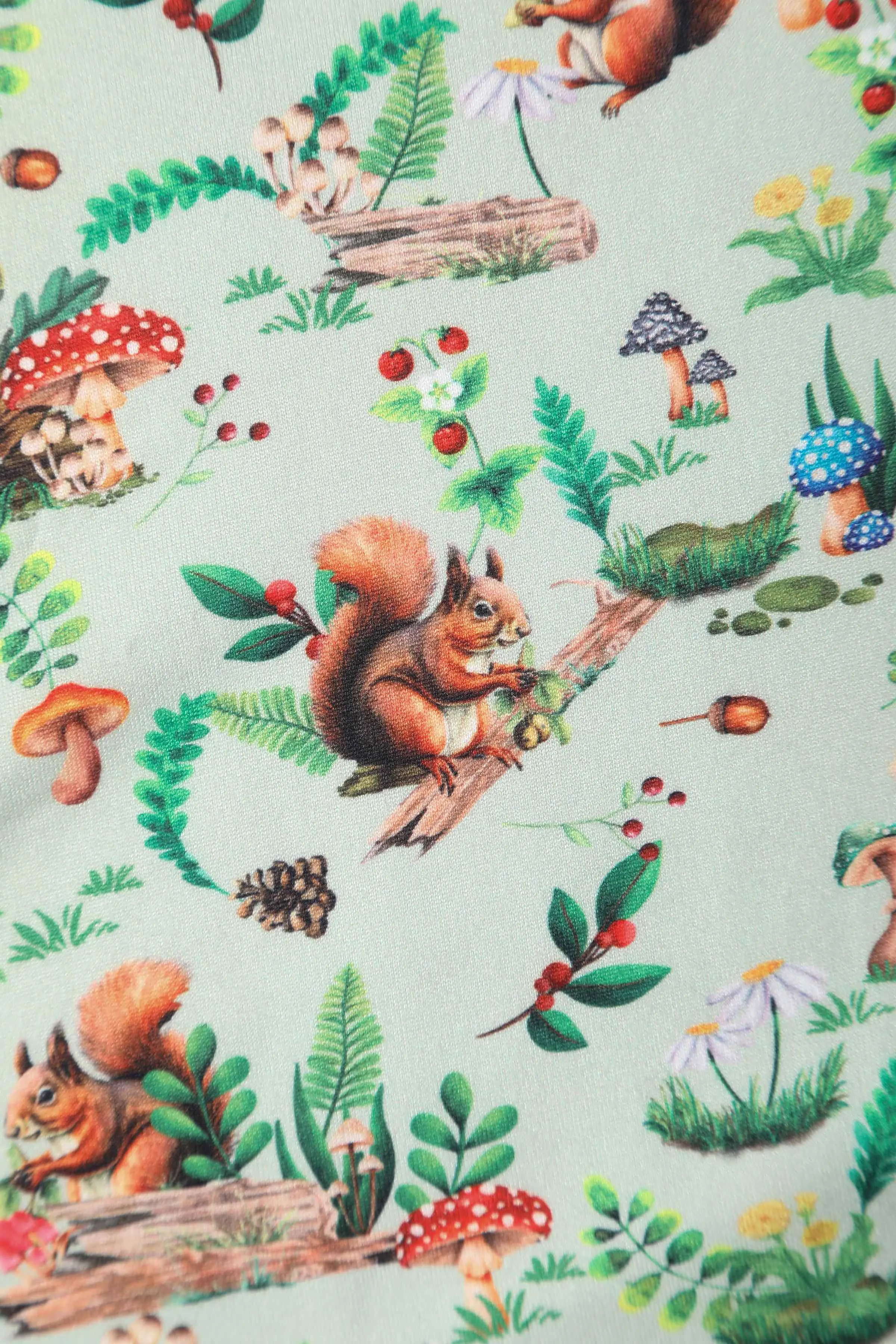 Donna Green Squirrel Woodland Tea Dress