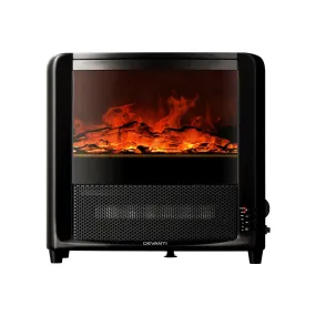 Electric Fireplace 3D Flame Effect Timer Portable Indoor Heater 2000W