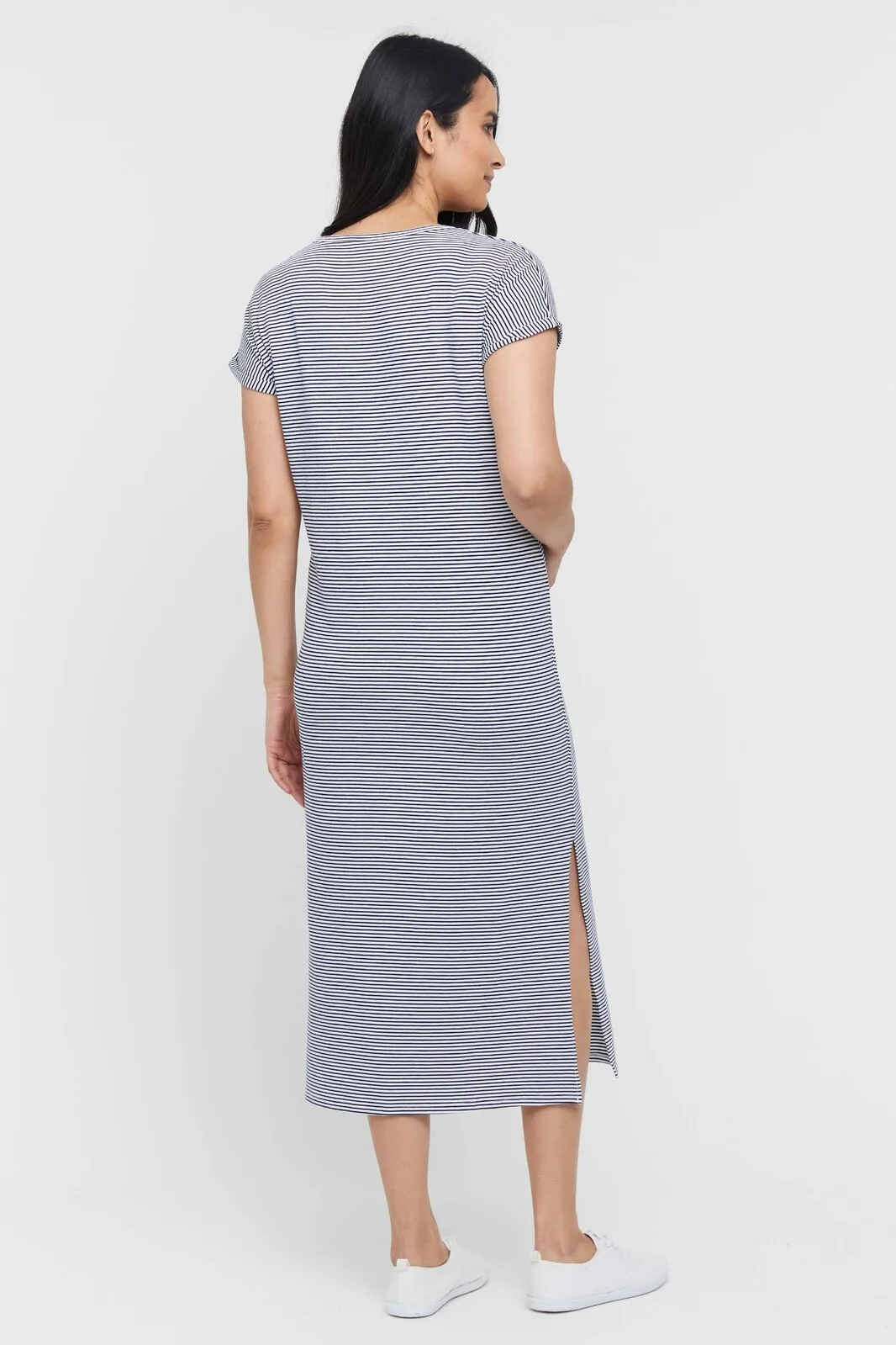 Elsie Maternity Dress - Thin Stripe