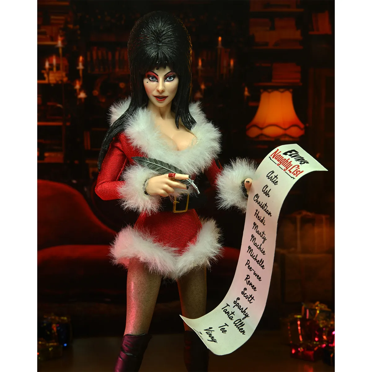 Elvira - Mistress of the Dark Elvira (Very Scary X-Mas) Deluxe 8-Inch Clothed Action Figure