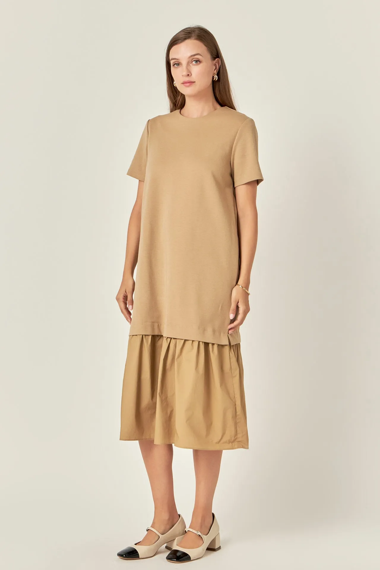 English Factory - Mixed Media Tee Maxi Dress