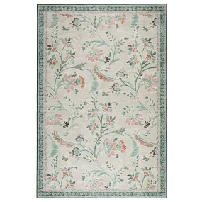 English Floral Eco-Washable Rug