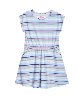 Epic Threads Toddler Girls Stripe Dress with Pockets- Horizon Blue