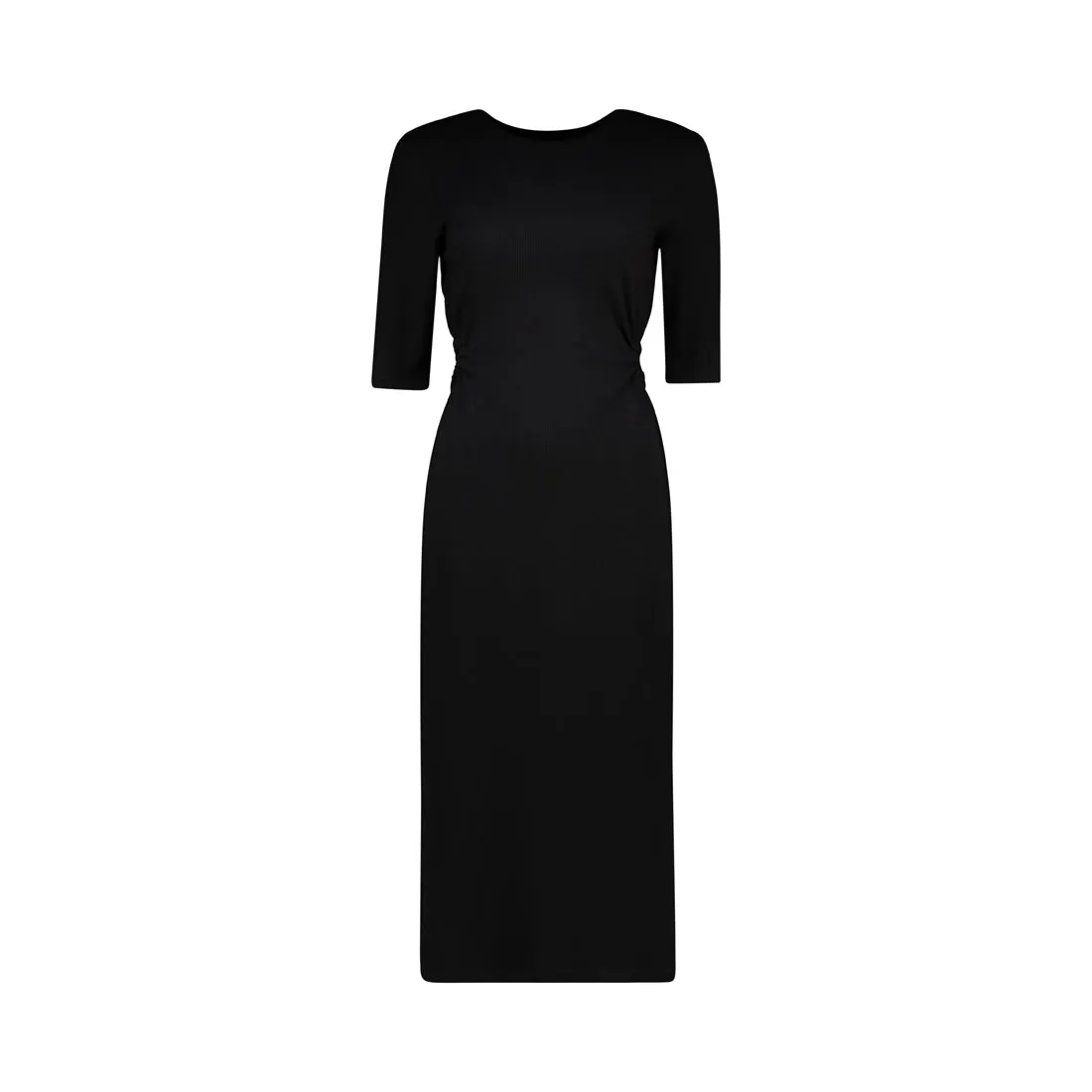 EVELYN LADIES KNITTED DRESS BLACK