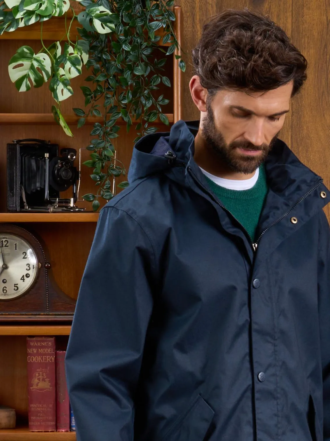 Fernley Men's Waterproof Parka In Navy