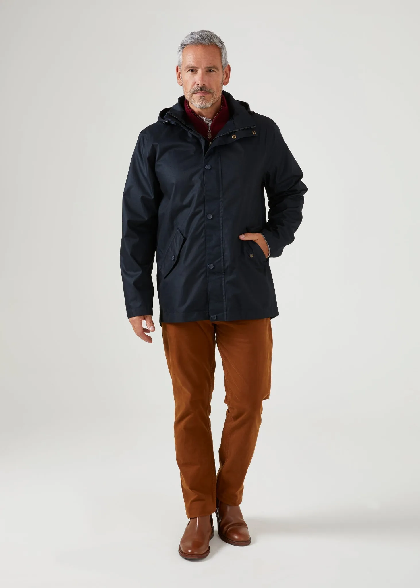 Fernley Men's Waterproof Parka In Navy