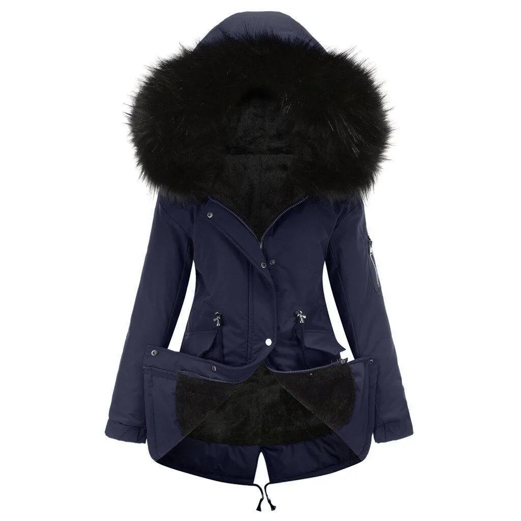 Fleece Lined Parka Jacket for Women (7 colors)