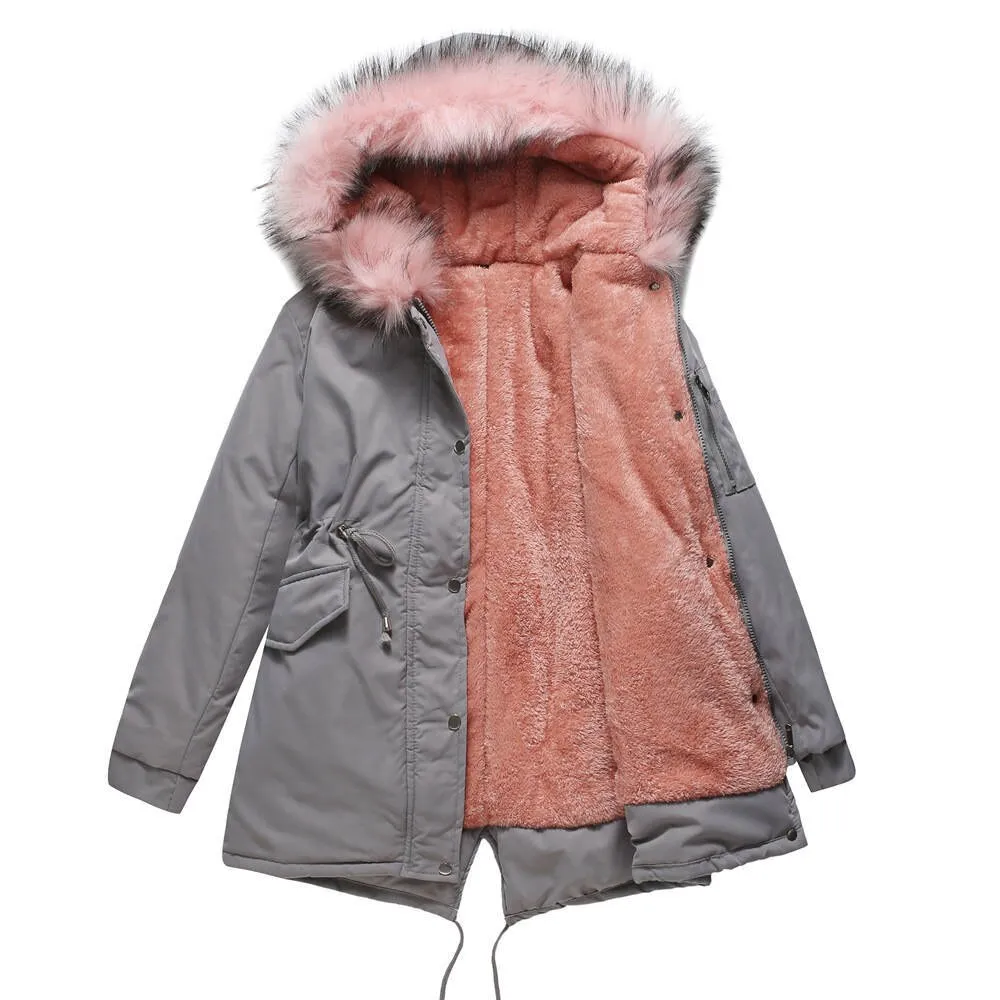 Fleece Lined Parka Jacket for Women (7 colors)