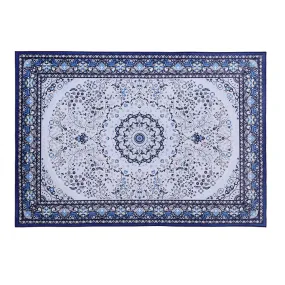 Gaspar Blue Short Pile Floor Rug 200x290cm Rectangular Flooring Mat Carpet