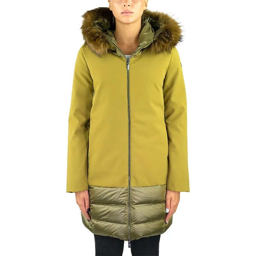 Giaccone Piumino RRD Winter Hybrid Parka Lady Fur Verde Acido