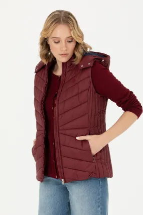 GILET DOUDOUNE EBONY BORDEAUX-1631564VR014