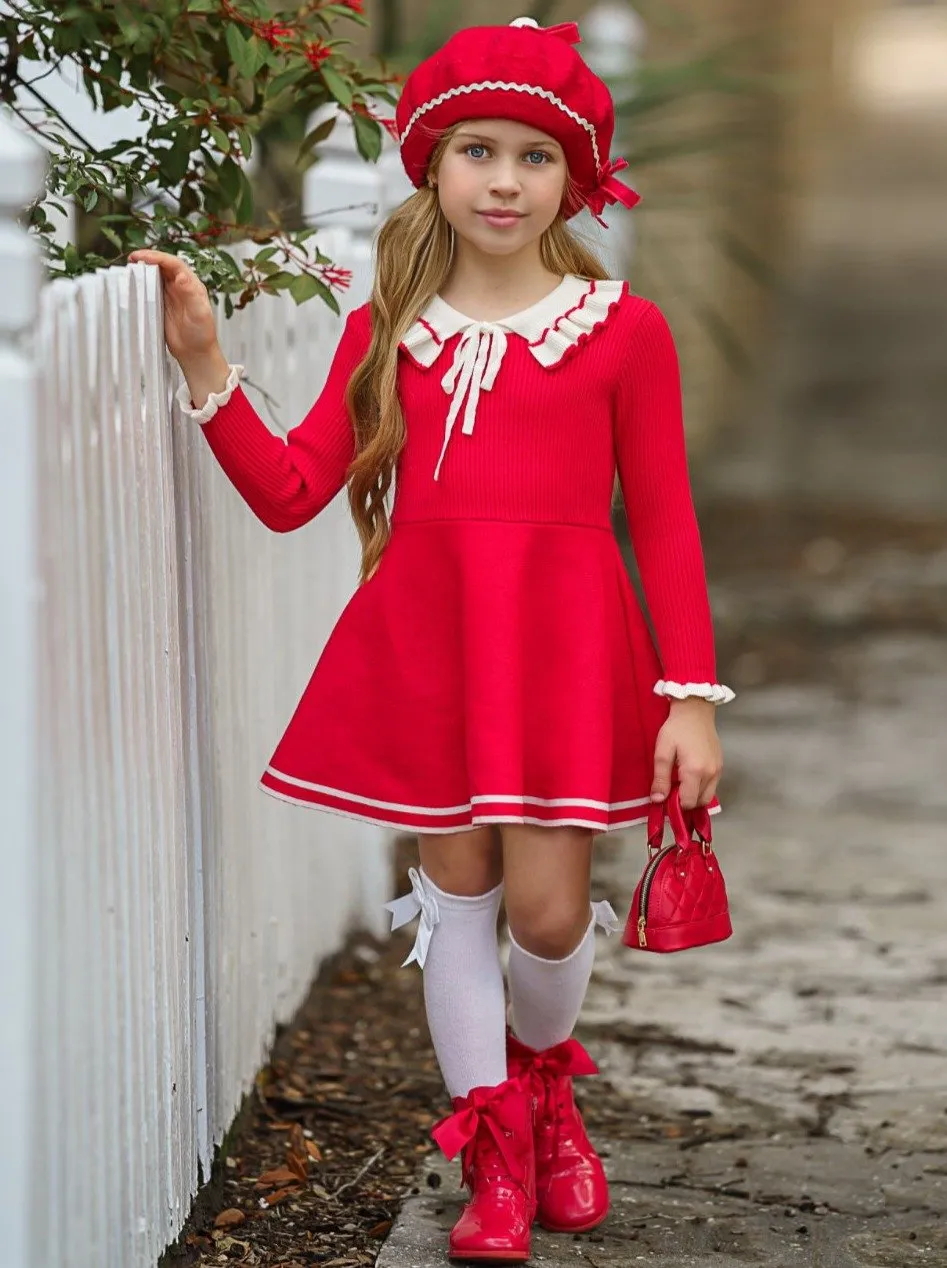 Girls A Little Socialite in the Making Knit Dress