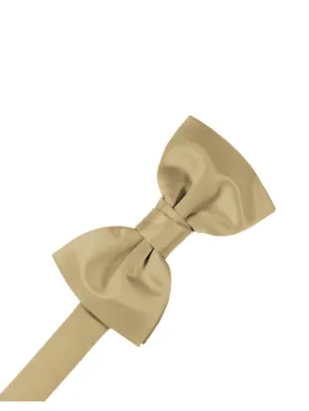 Golden "Premier" Satin Formal Bow Tie