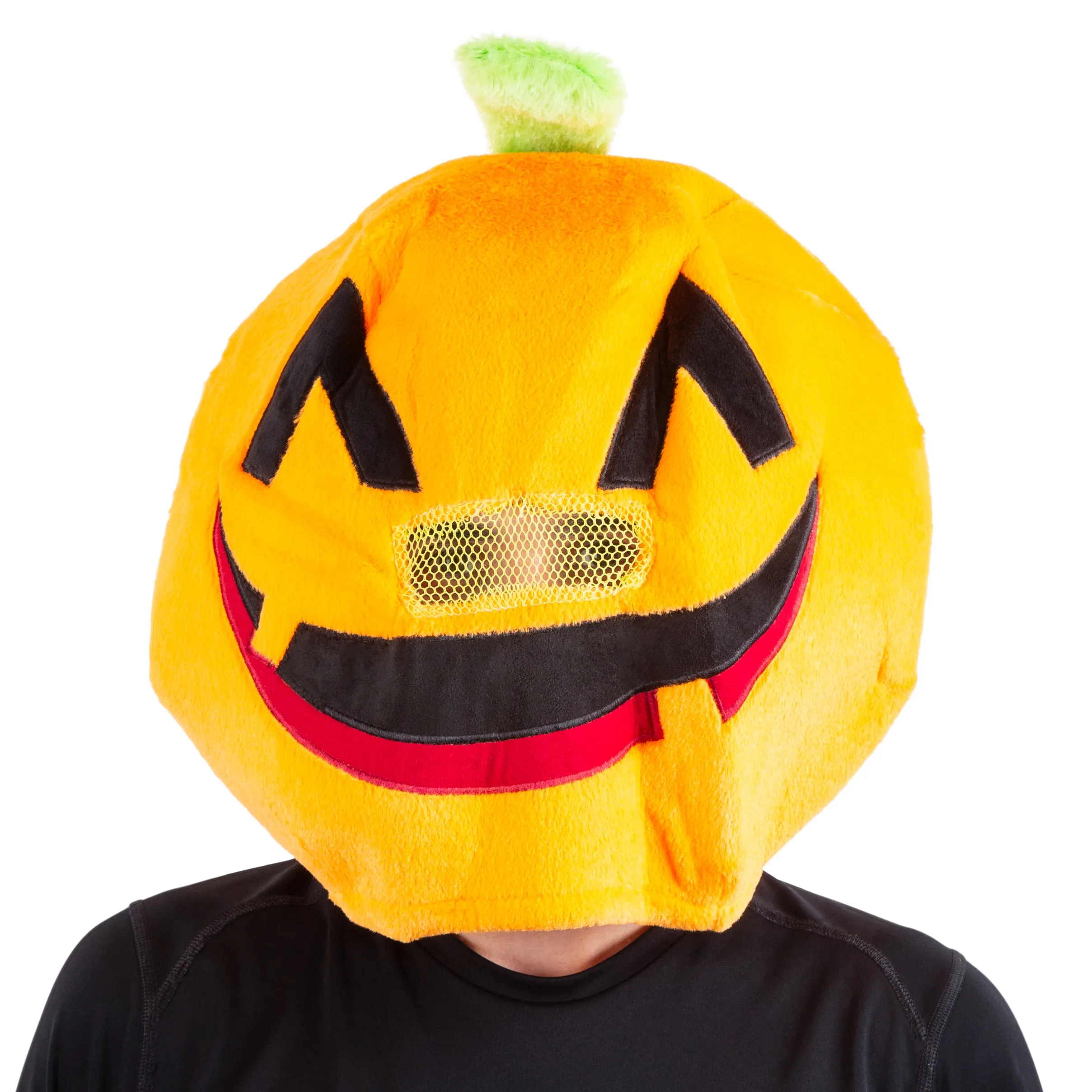 Halloween Plush Mask - Orange Pumpkin