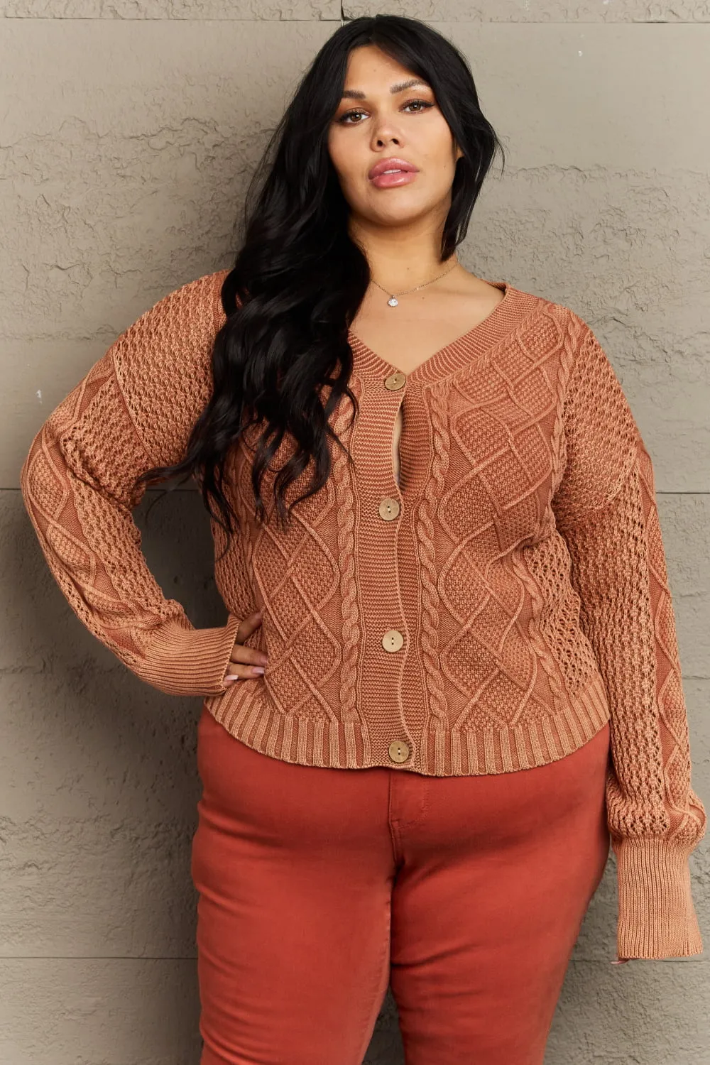 Heidi Cable Knit Cardigan