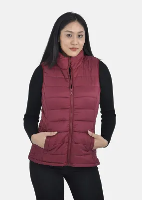 High-Neck Quilted Gilet