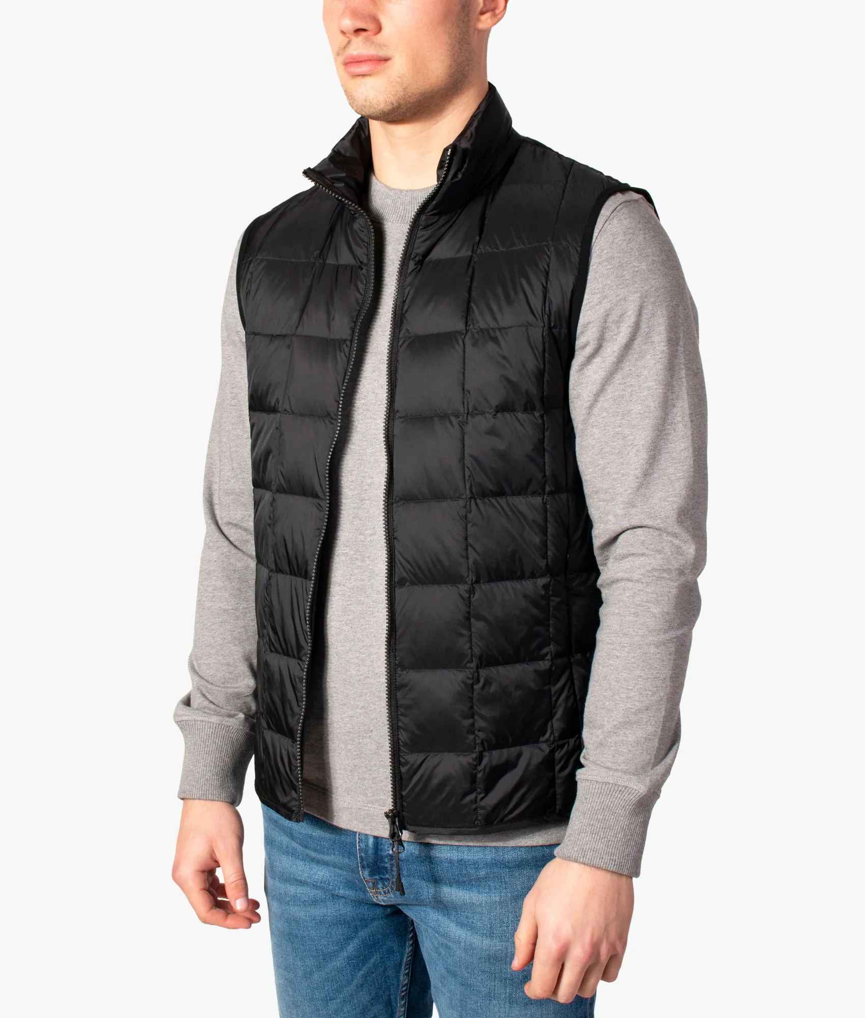 High Neck W-Zip Inner Down Gilet