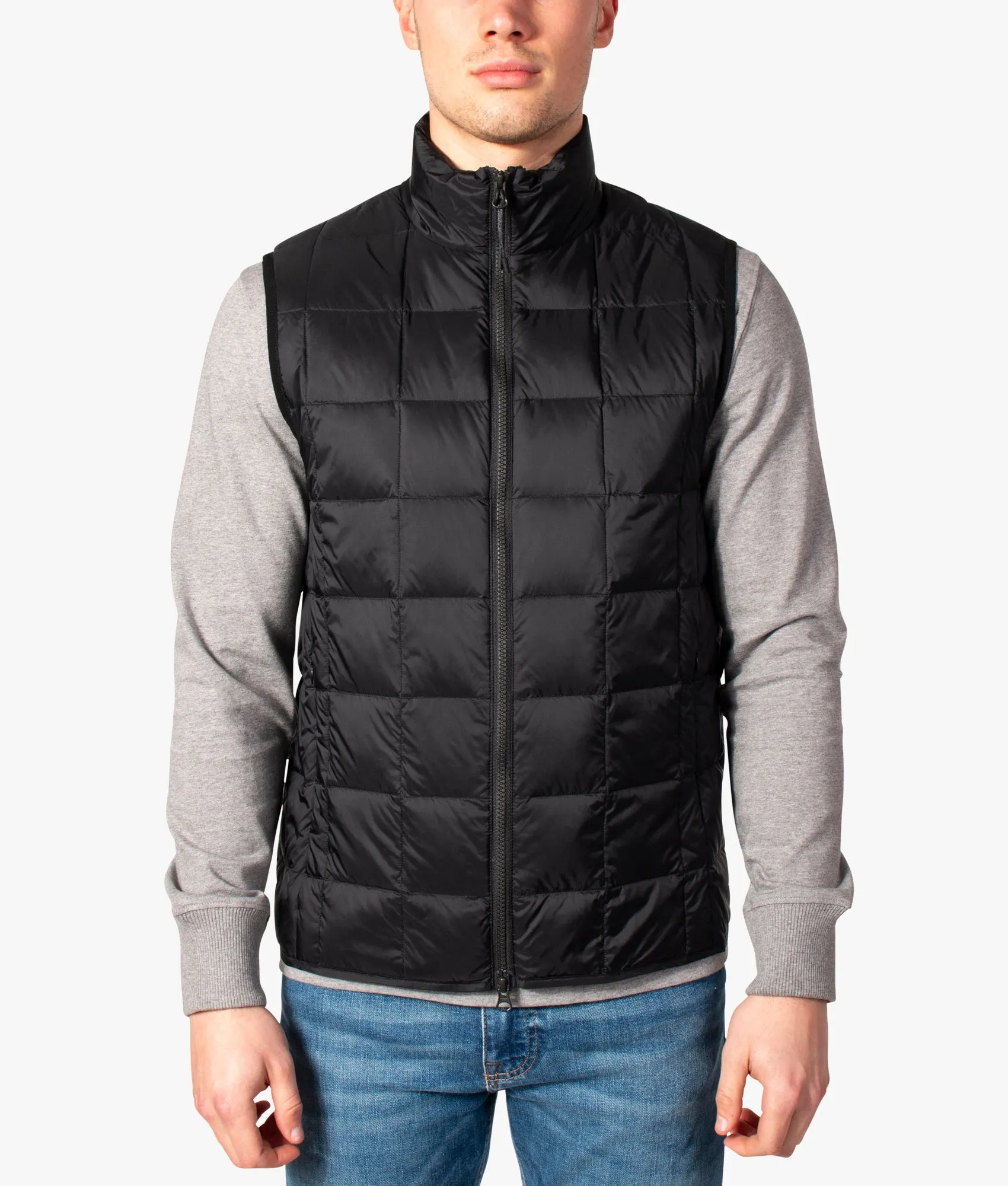 High Neck W-Zip Inner Down Gilet