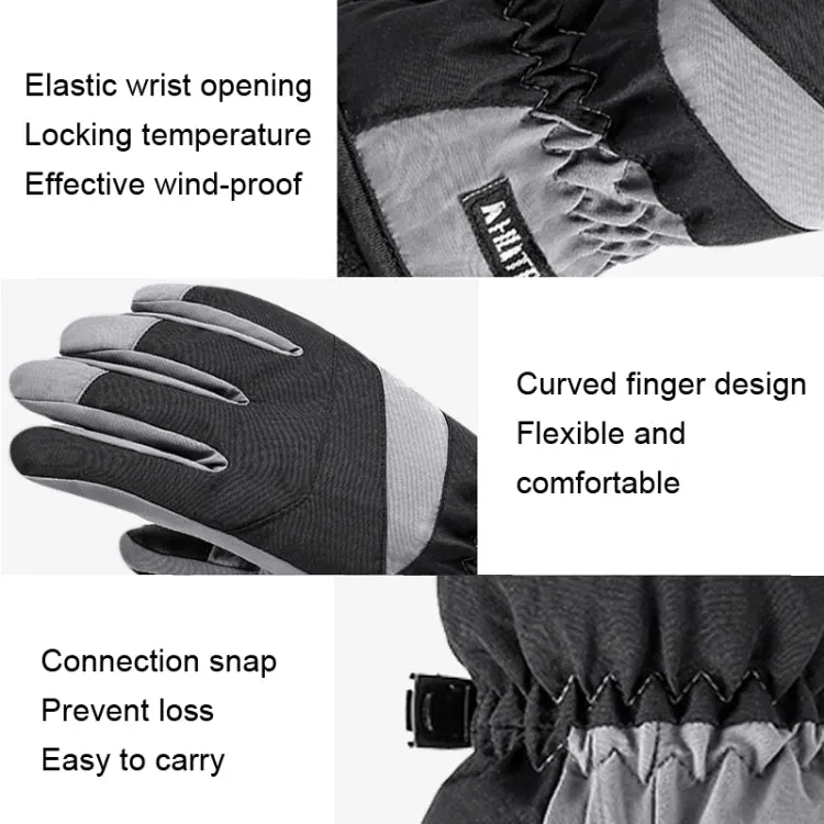 HLINTRANGE 061 Skiing Warm Gloves Sports Riding Waterproof Touch Screen Gloves, Size: M(Flexible)