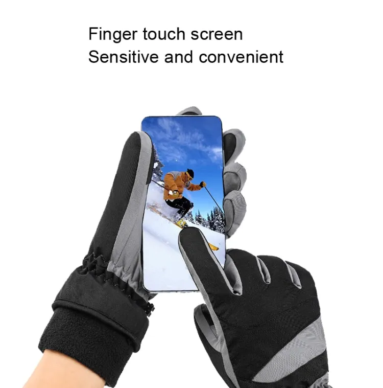 HLINTRANGE 061 Skiing Warm Gloves Sports Riding Waterproof Touch Screen Gloves, Size: M(Flexible)