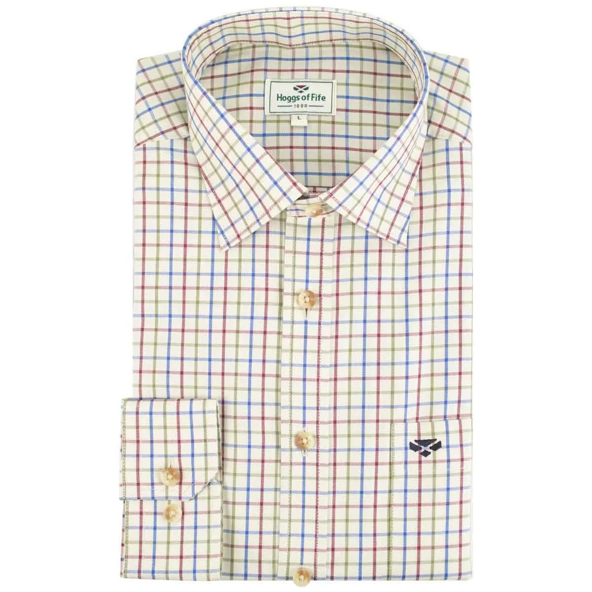 Hoggs of Fife Inverness Cotton Tattersall Shirt