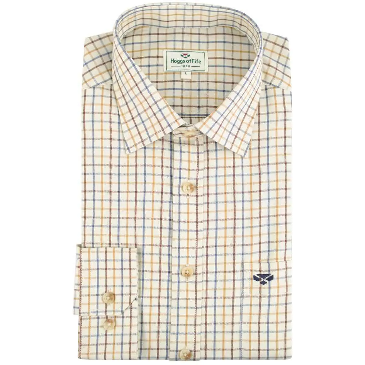 Hoggs of Fife Inverness Cotton Tattersall Shirt