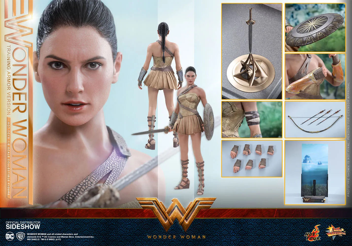 Hot Toys Wonder Woman Training Armor Version- Wonder Woman - Movie Masterpiece Series - Sixth Scale Figure