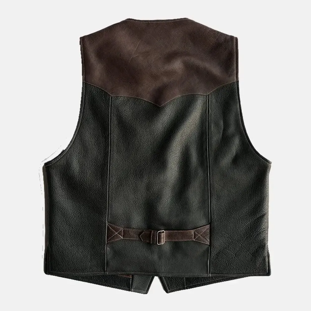 Inferno Forge Leather Vest For Men