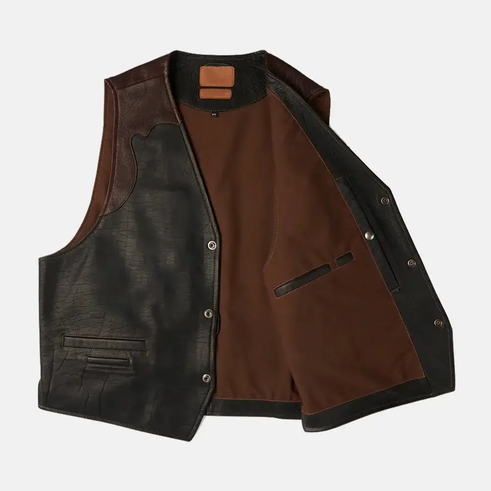 Inferno Forge Leather Vest For Men