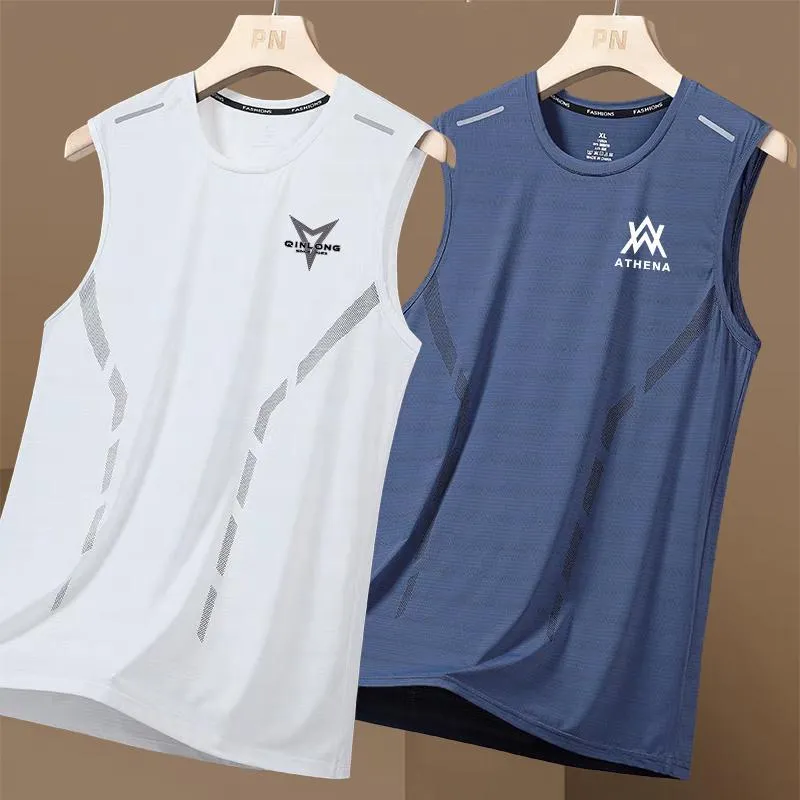 INSTOCK-(pack of 3)Summer men's ice silk back breathable sport