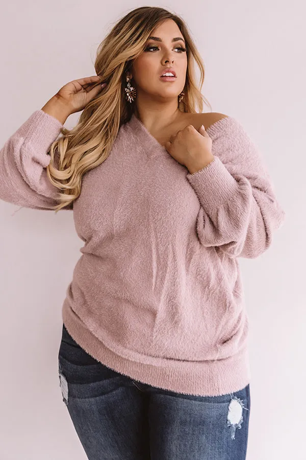 It's All The Rage Ultra Soft Sweater In Dusty Purple  Curves