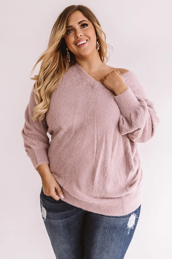 It's All The Rage Ultra Soft Sweater In Dusty Purple  Curves