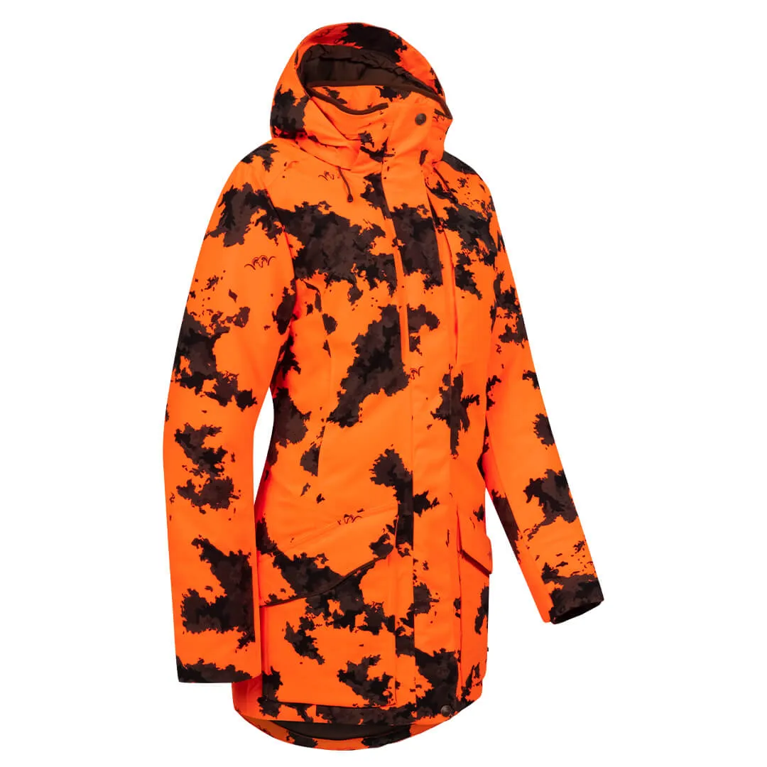 Janina Down Waterproof Jacket - Blaze Orange Camo by Blaser