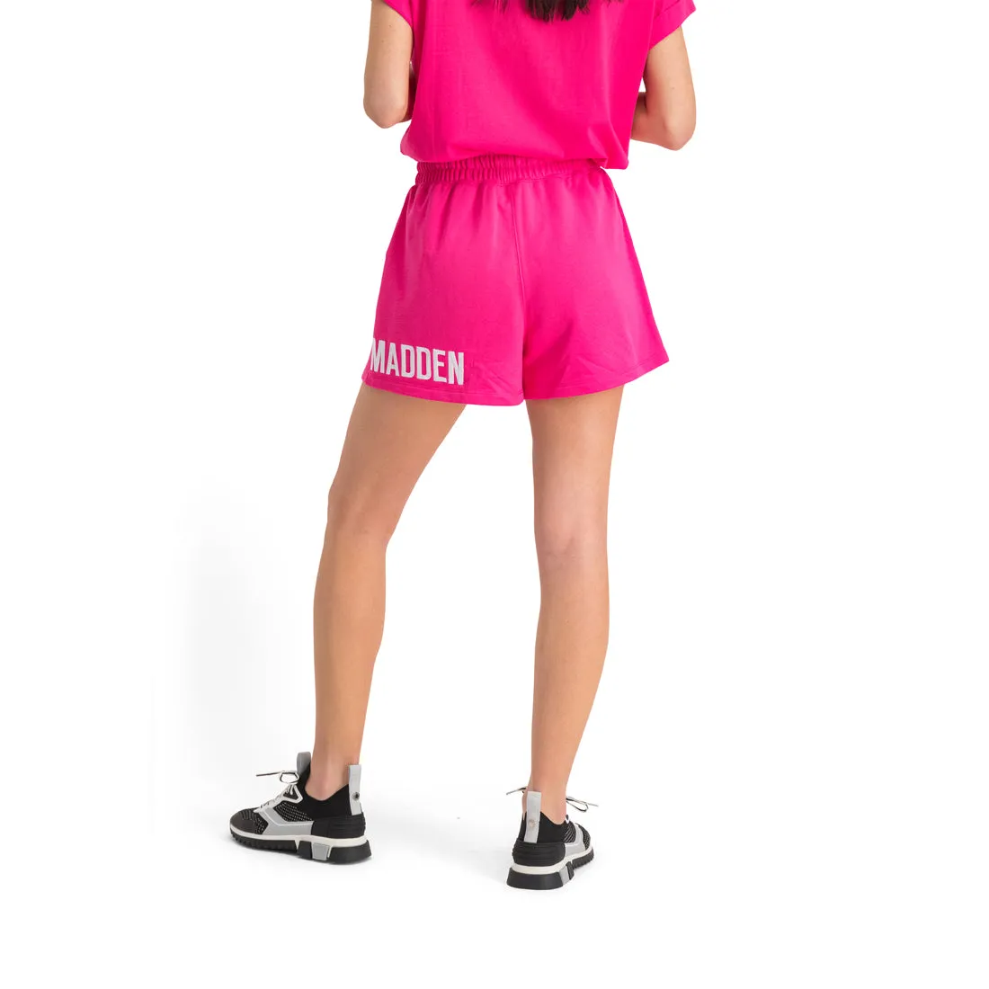 JOCELYN LADIES KNITTED SHORTS HOT PINK