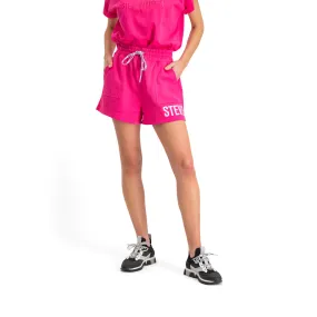 JOCELYN LADIES KNITTED SHORTS HOT PINK