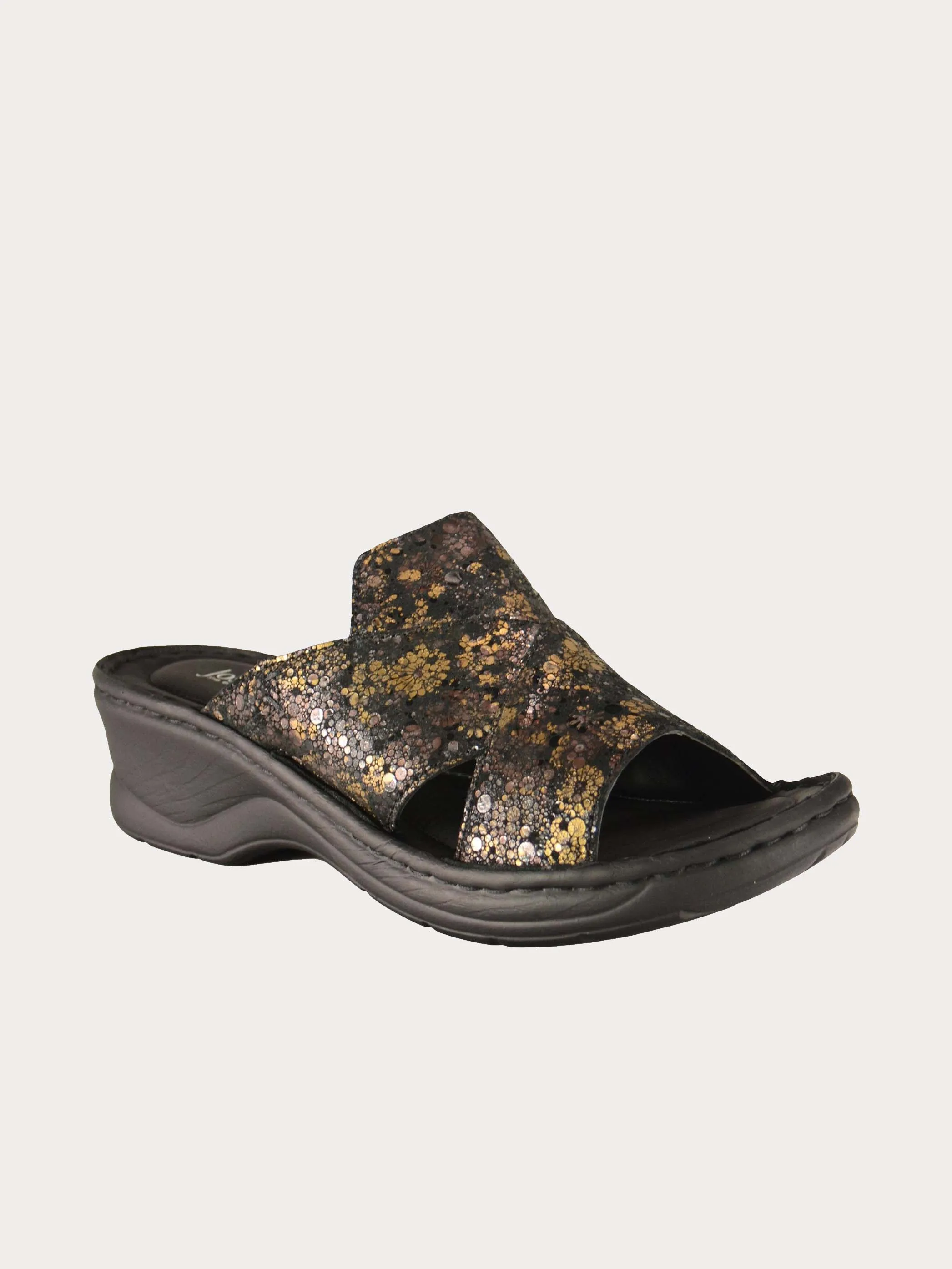 Josef Seibel Floral Detailed Slider Sandals